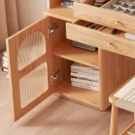 Wood Shah Vanity Set Makeup Table with 3 Drawers – Wooden Dressing Table - Image 5