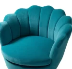 Wood Shah Hendrix 30" Wide Velvet Barrel Chair – Set of 2 - Image 4