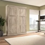 Wood Shah Jiaang Queen Murphy Bed for Multipurpose Rooms - Image 8