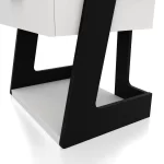 Wood Shah Zykus Modern 1-Drawer Bedside Table - Image 4