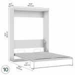 Wood Shah Jiaang Queen Murphy Bed for Multipurpose Rooms - Image 9