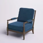 Wood Shah Lawerety New Upholstered Armchair for Modern Living - Image 4