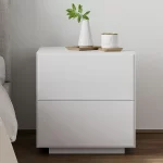 Wood Shah Rolkig Modern Bedside Table - Image 6