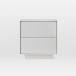 Wood Shah Rolkig Modern Bedside Table - Image 4