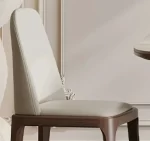 Wood Shah 6-Seater Modern Marble Dining Table Set - Image 4